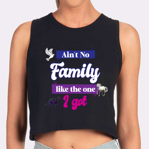 Ain't No Family Like The One I Got Cropped Tank - FIRM Family