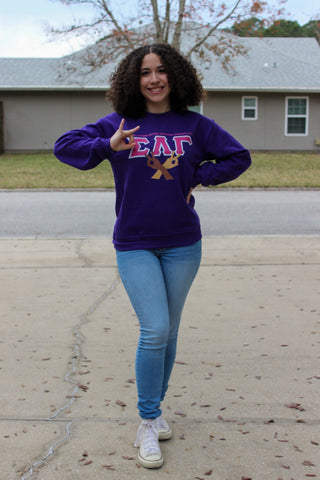 SLG Lettered Crewneck | Sigma Lambda Gamma