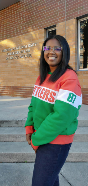 FAMU Color Block Sweatshirt | Florida A&M University