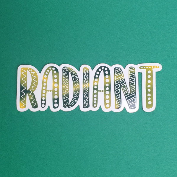 Radiant Sticker | Omega Phi Beta